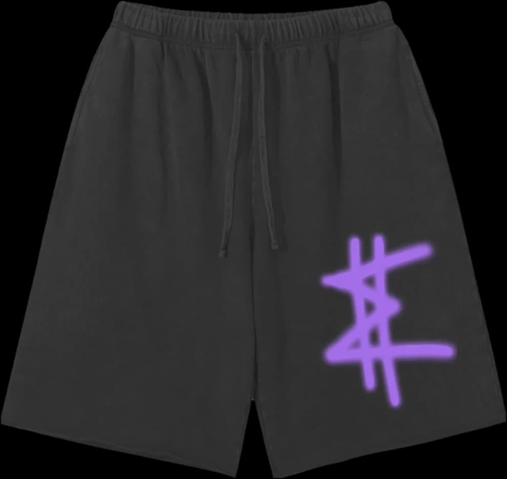 Tag Sweatshorts in Black